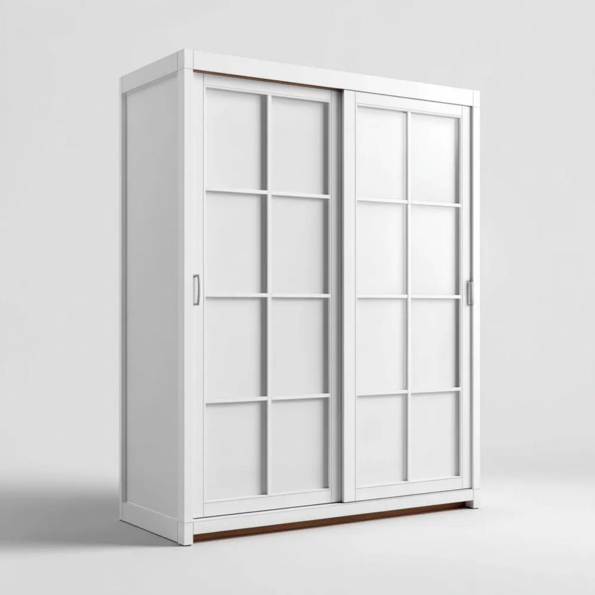 Biała szafa przesuwna z płyty MDF 120 x 60 x 200 cm